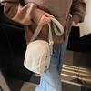 Versatile small bag Crossbody bag Women's casual canvas bag Light commuter cloth bag Men's mobile phone bag
