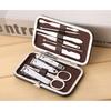 8-18 Pcs Manicure Set Nail Clippers Kit Professional Stainless Steel Nail Care Tools with Leather Travel Case For Man and Women