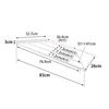 Yamazaki Tower Corner Clothes Compatible with Drywall 83cm W X 26cm D X 3cm H Drywall Tweezers and Wood Screws To Make Holes Less Model 10017 Rack,