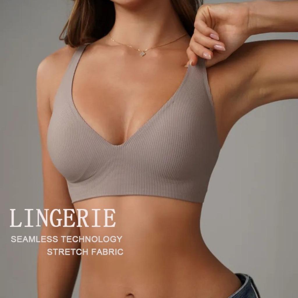 Non Marking Underwear, Top Support, Adjustable Underwear, Women's Underwear, Small Stripes, Gathered Underwear, Thin Underwear, Underwire, Bra