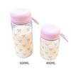 Creative Large Capacity Water Bottle 400ml/600ml Transparent Drinking Kettle Pink Bow Water Cup Bubble Tea Coffee