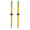 1/2/3/5/10Pcs Nut Decompression Pen Stress Relief Threaded Wooden Pencil Students School Work Anxiety Relief Silent Calming Rotating Nut Fidget Pencil