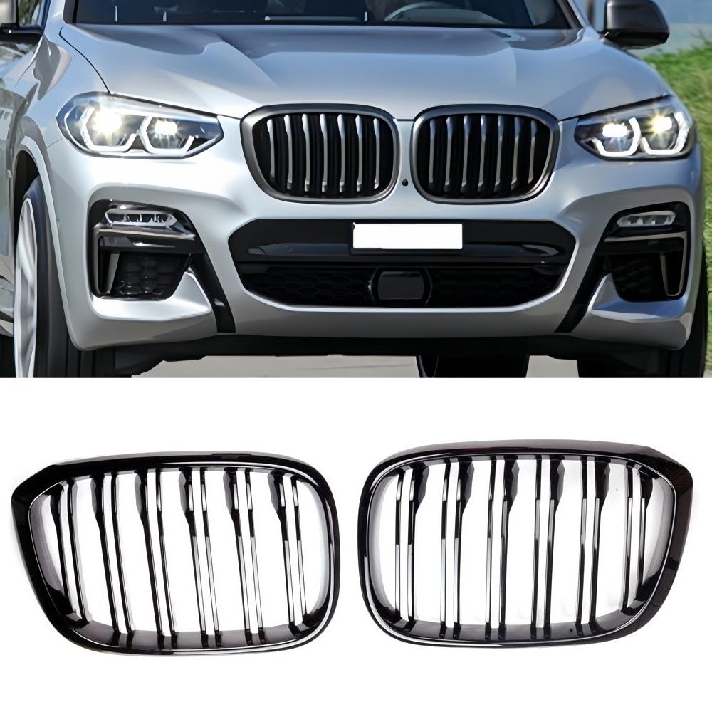 Double Slat Car Front Grill Grilles Kidney Grill For BMW 3 4 X3 G01 G08 X4 G02 2018 2019 2020 2026 Racing Grilles Car Styling