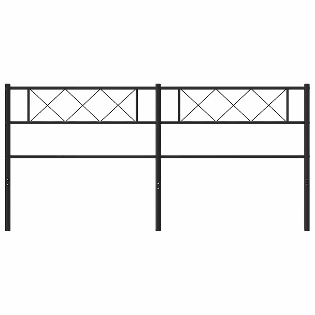 Replacement Headboard Metal Black 200 Cm