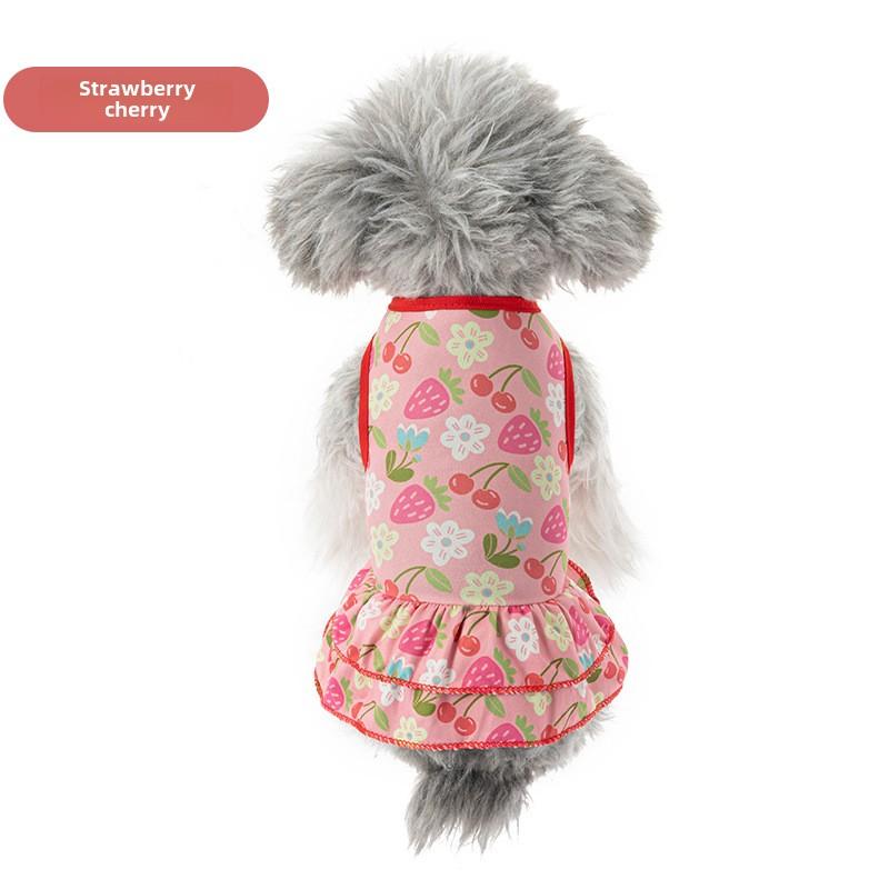 

Спідниця для домашнього улюбленця, спідниця принцеси з квітковим принтом для цуценяти, одяг для кота/домашнього улюбленця S