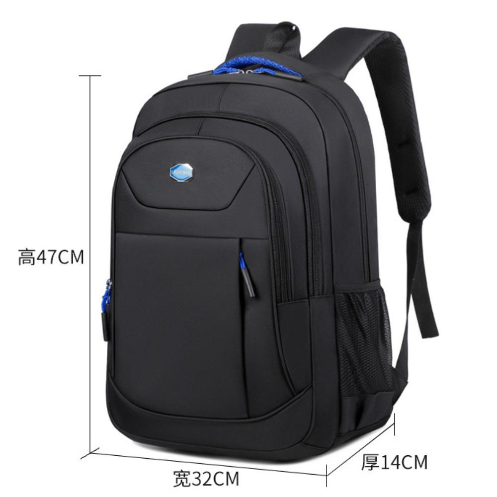 Men's Backpack Oxford Waterproof Backpack Business Computer Bag Leisure Travel Backpack High School Student