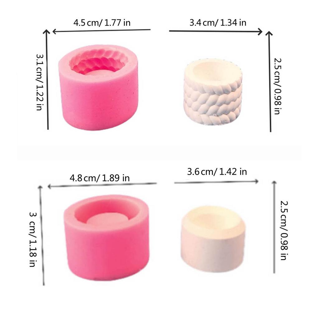 Forma na svíčku Odlitky Formy DIY 3D Silikonová forma Svícník Formy na svíčky Silikonové formy Ruční práce pro svícen