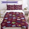 West Ham United Pattern Printed Pattern Duvet Cover Set – includes 1 duvet cover and 2 matching pillowcases Bedroom decor Christmas gifts