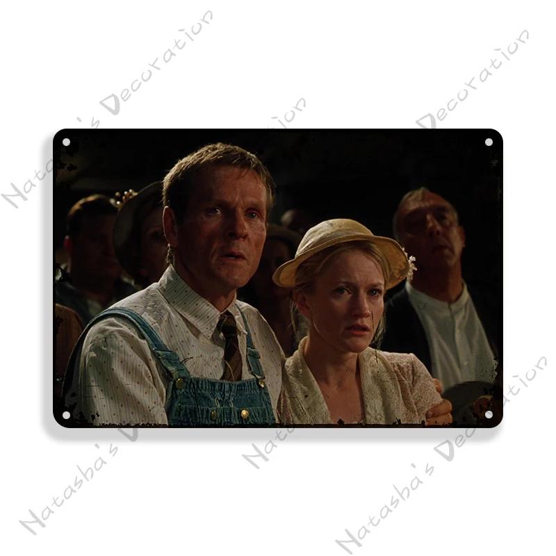 Movie Vintage Poster The Green Mile Metal Sign Retro Metal Poster Wall Decorative Sign Home Club Garage Club Bar Metal Plaque