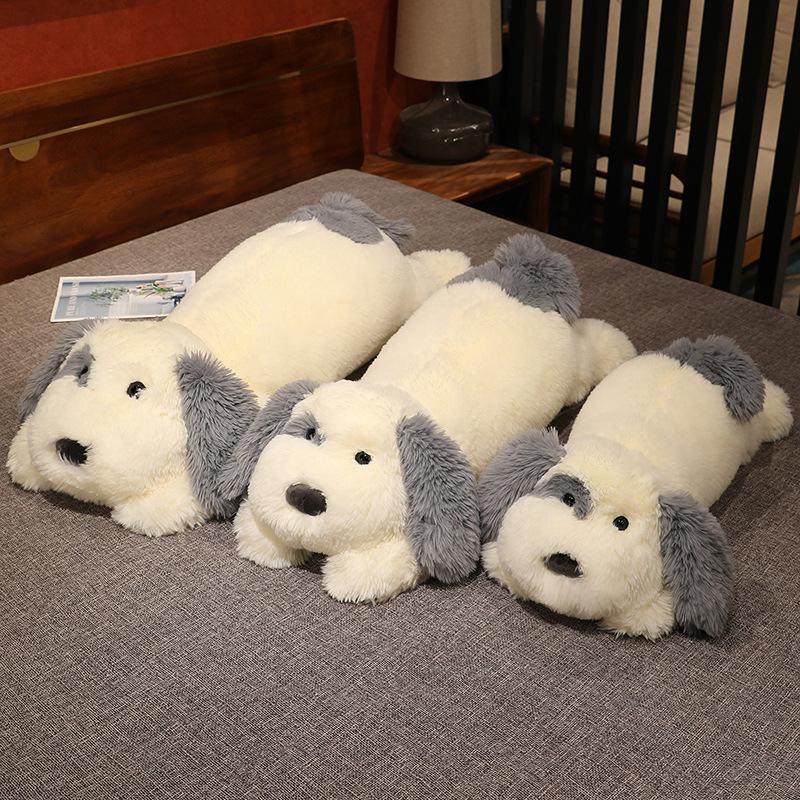 Crouching Long Haired Dog Doll Birthday Gift Wholesale Plush Toys Girl Sleeping Pillow Extra Large Doll Plush Animal Toy