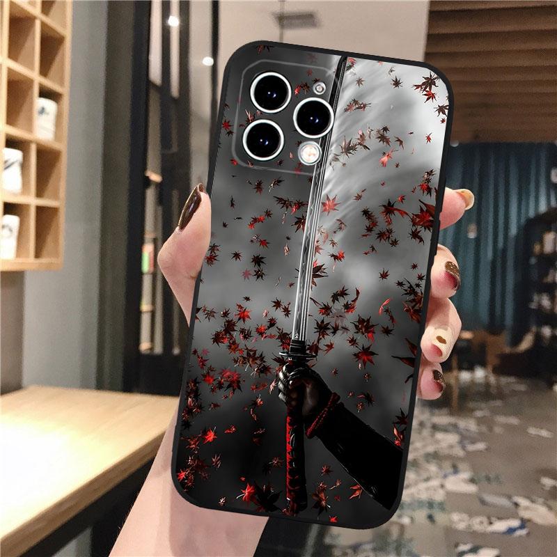 Japanese Samurai Sword Phone Case For Iphone 17 Pro Max 17 Pro Air 16 15 14 13 Pro Max 15 16 Pro 15Plus