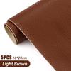 5Pcs 10*20cm Self-Adhesive Leather Stickers Strong Viscosity Artificial Litchi PU Leather Repair Patch For Sofa Car Seat Decals