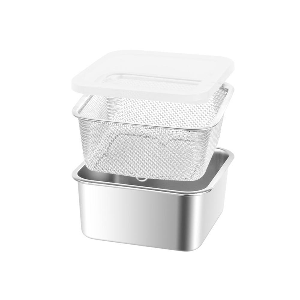 Fine Mesh Drain Basket Rust Proof Vegetable Washing Basin Food Strainer  Food Prep