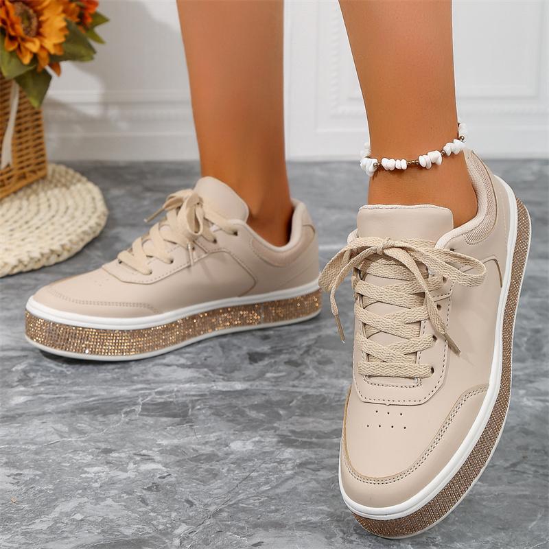 Fashion Outdoor Women Sneakers Flat with Ladies Casual Shoes Zapatos 2025 High Quality Shoes for Women Lace Up Women's Vulcanize Shoes