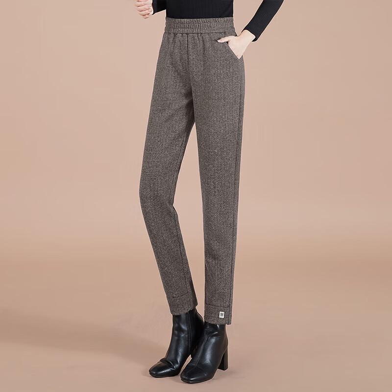 Women's High-Waist Tapered Pocket Harem Pants