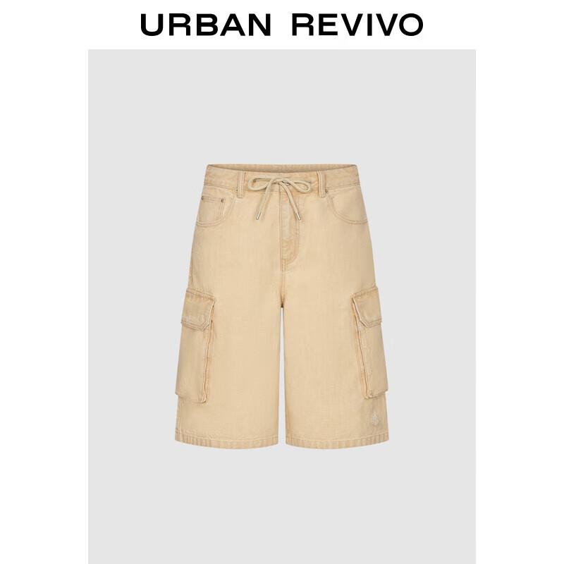 UR Men s Barn-Style Patch Pocket Drawstring Casual Shorts 29