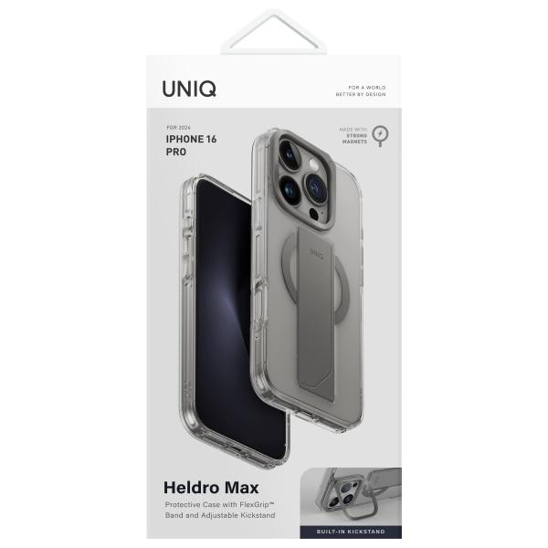 Uniq Etui Heldro Max Iphone 16 Pro 6.3  Magclick Charging Przezroczysty/Clear Lucent