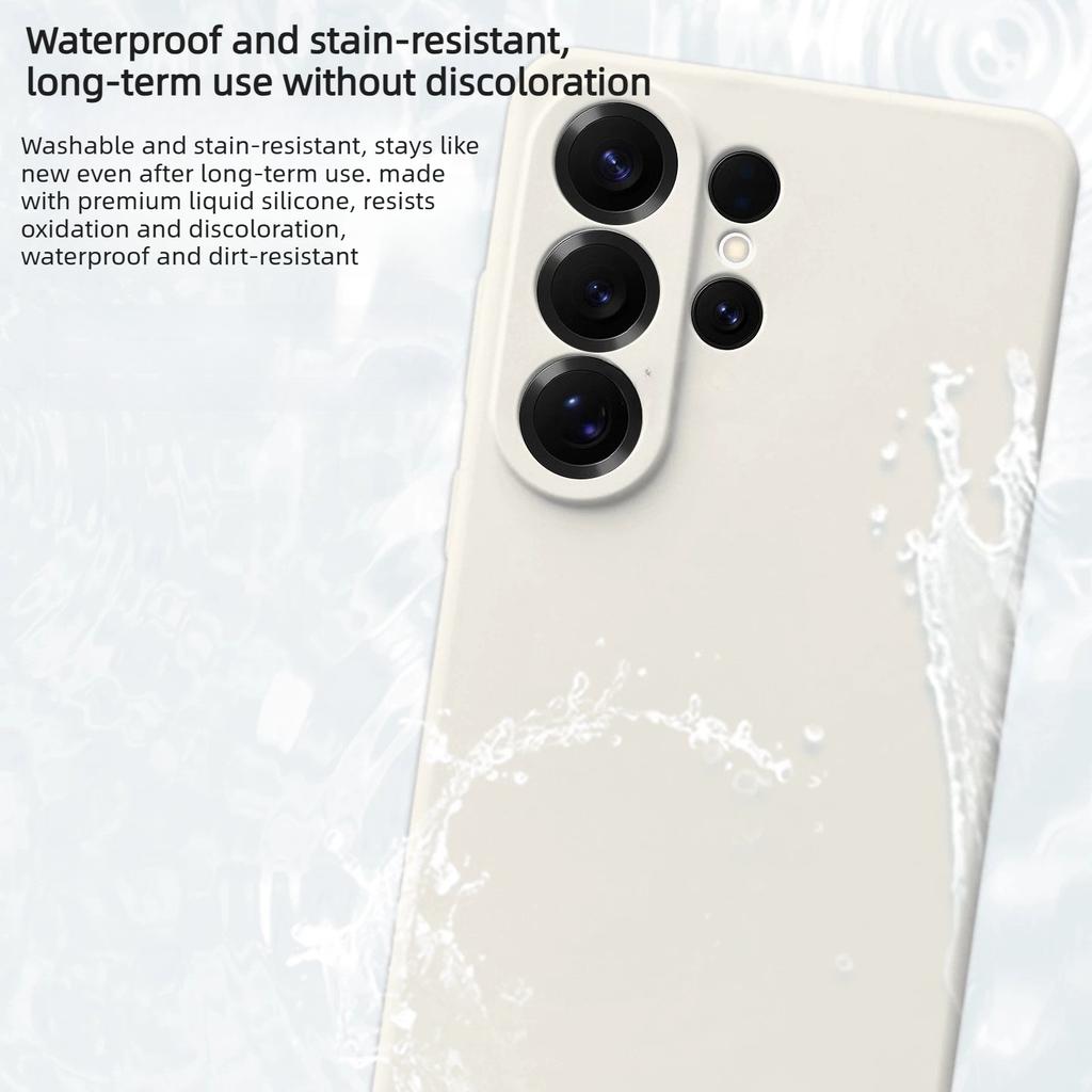 Luxury Original Liquid Silicone 1:1 Phone Case For Samsung Galaxy S23 FE S24 Plus S25 S26 Ultra Anti-drop Protect Cover with box