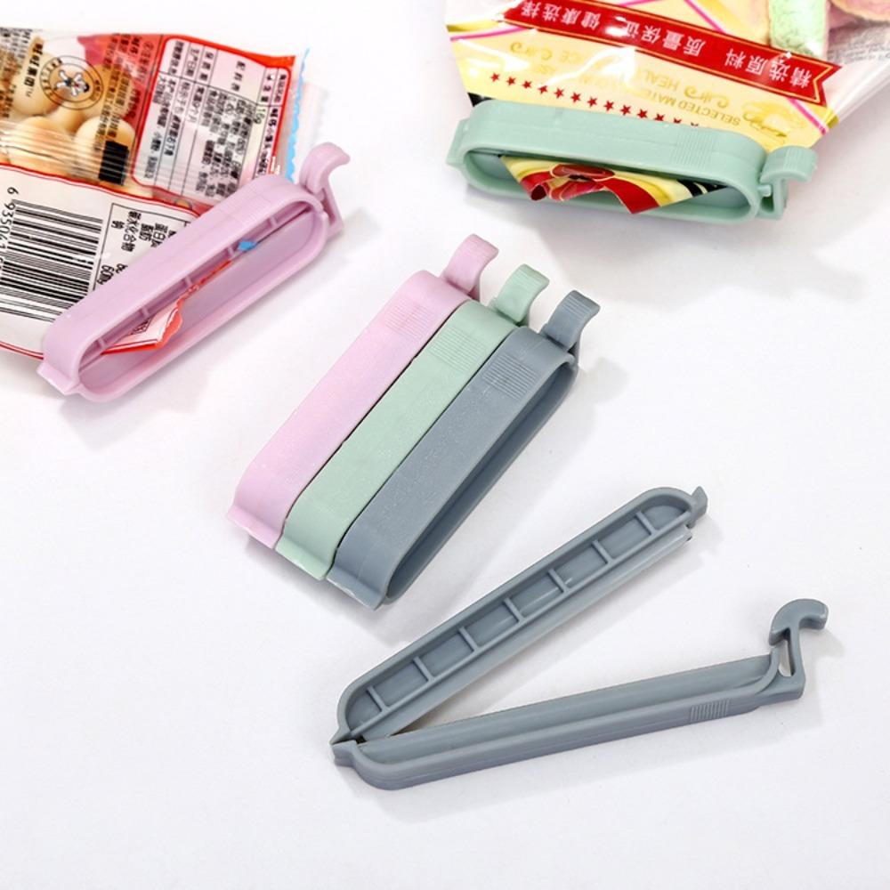 Portable 1 Set of 12 Snack Sealing Clips Plastic Solid Debris Bag Clips Practical Household Sealing Clip Kitchen Bag