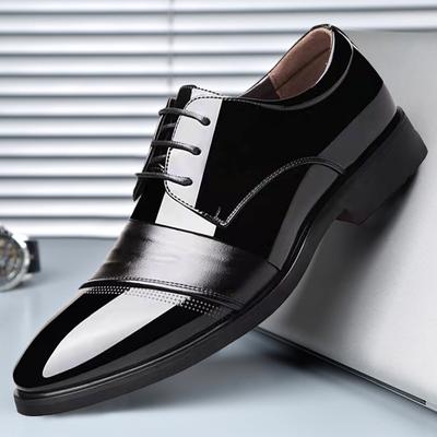 Yeni Moda Erkek Elbise Ayakkabı Kişilik Trend Paty Deri Düğün Ayakkabı Erkek Daireler Deri Oxfords Ayakkabı