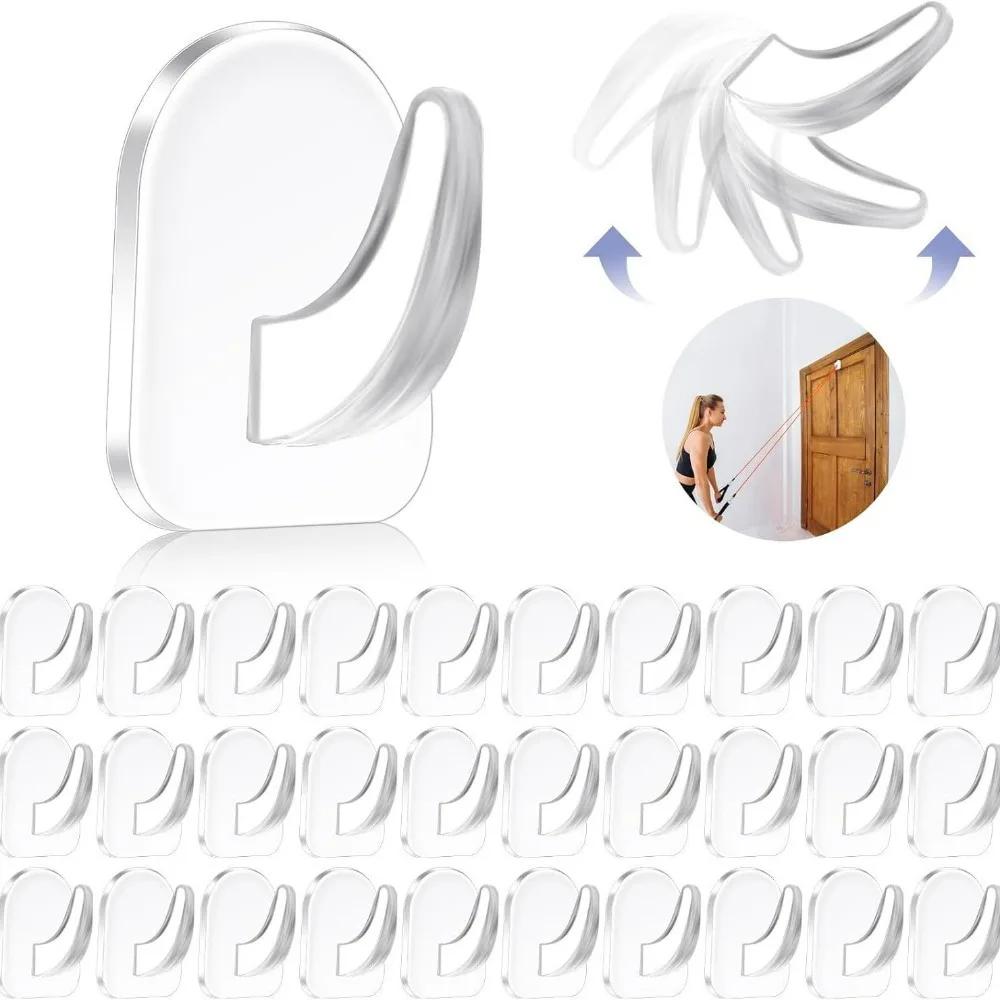 10Pcs Simple Mini Hooks Waterproof Car Living Room Classroom Bathroom Bedroom Sticky Hooks Home No Punch Behind The Door