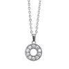 European & American Diamond Letter Pendant Necklace for Women - Stainless Steel Jewelry