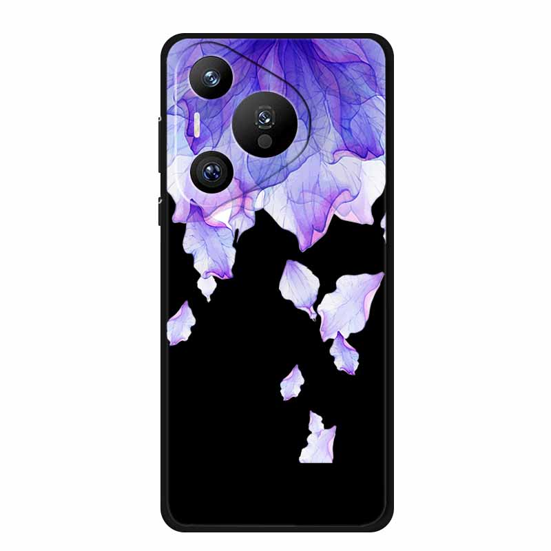 Black Silicone Case For Huawei Pura 70 Pro Case Cartoon Cat Soft Back Cover For Honor 400 Pro 5G Phone Case 400Pro Coque Funda