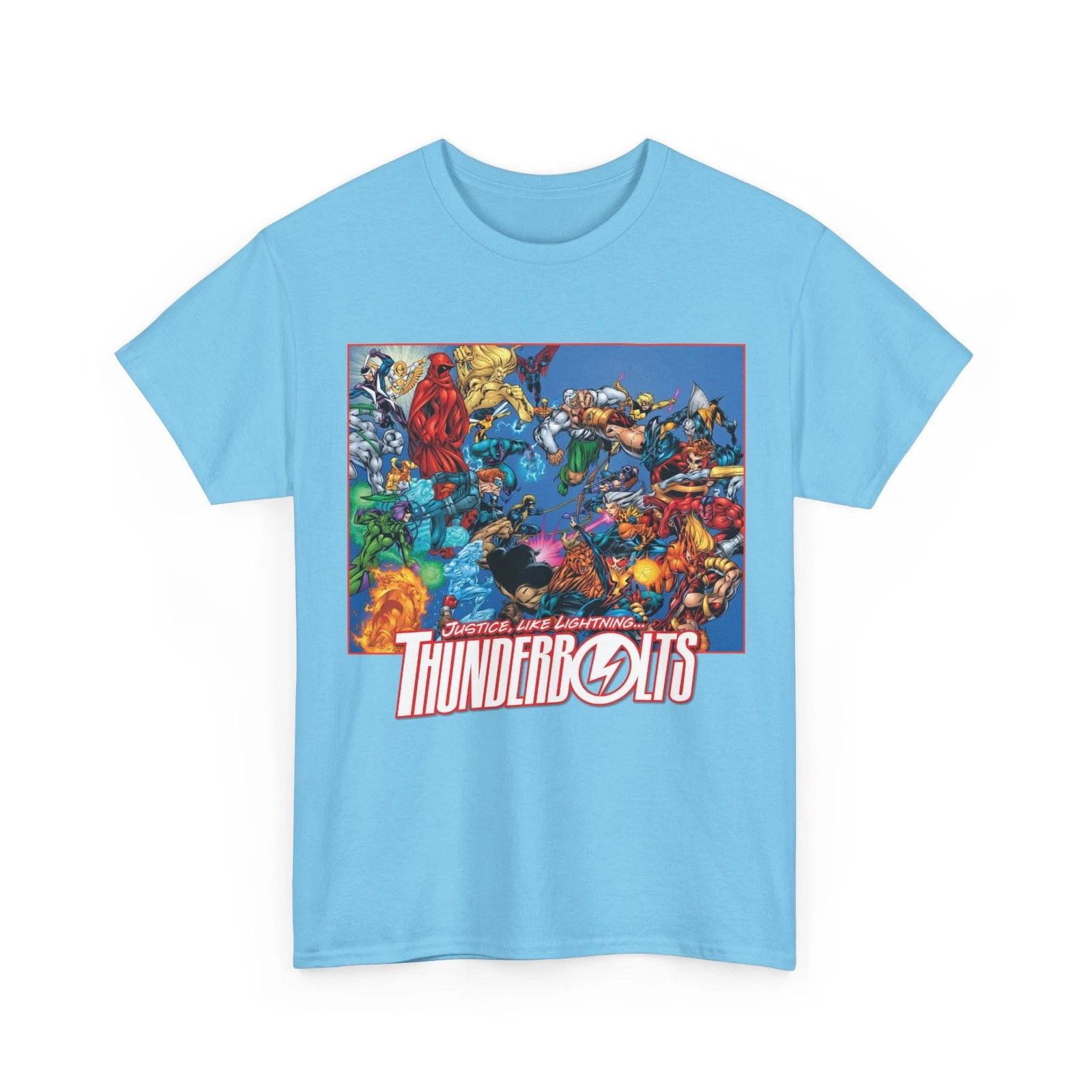 Thunderbolts T-Shirt Marvel Comics Mark Bagley Art 90s Retro Vintage-Style Tee M