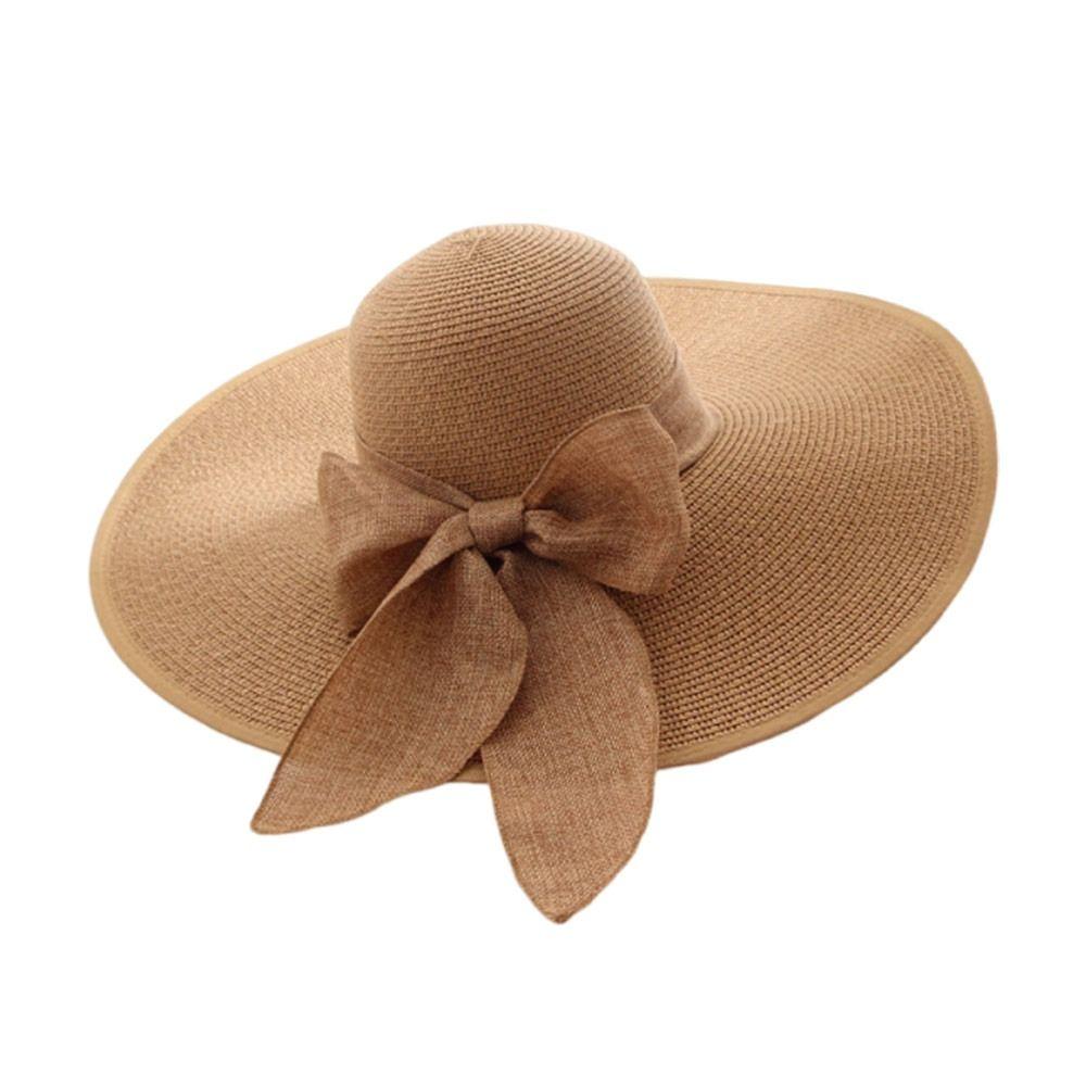 Fashion Oversize Summer Sun Hat Sun Protection Big Brim Straw Hat Breathable Casual Beach Cap for Women