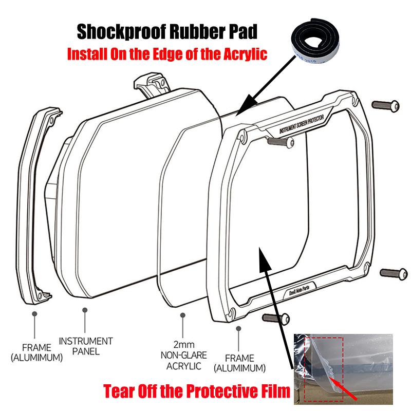 For BMW F900R F900XR - Motorcycle Meter Instrument Frame Screen Protector Cover Guard F900 R/XR F 900XR/900R
