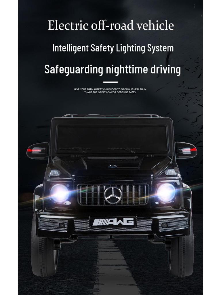 Mercedes-Benz G-Class Kids' Electric Off-Road Car with Remote Control, Suitable for Boys and Girls - Large Four-Wheel Drive, Ride-On Vehicle.