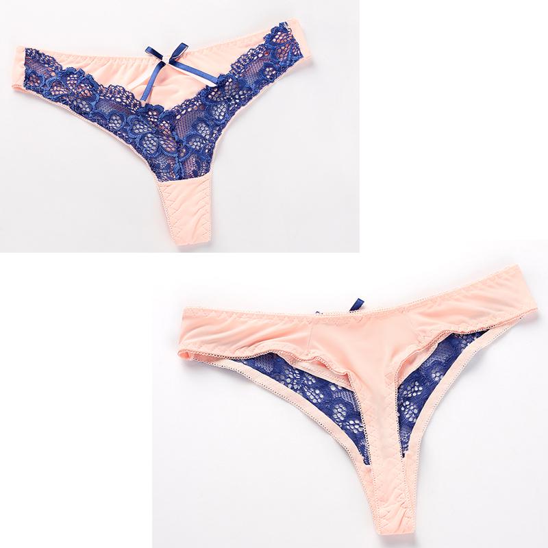 Julexy Sexy Spitzenunterwäsche für Frauen Push-Up-BH und Tanga-Set Dessous Damen Büstenhalter G-String Höschen