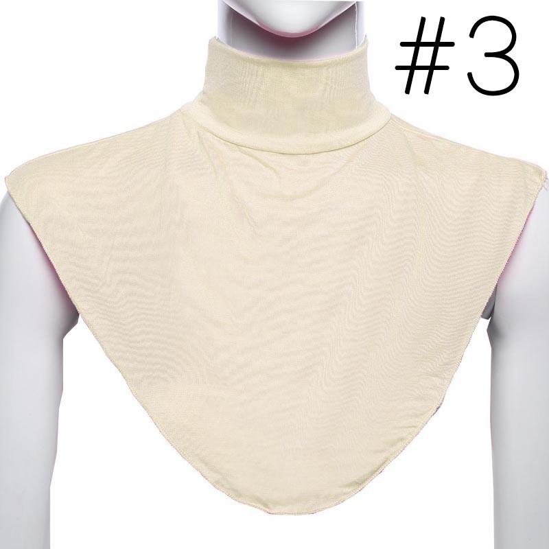 

Очаровательная женская мода модал ложный воротник хиджаб мусульманский исламский чистый цвет шея покрывает