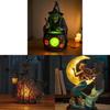 Witch Ghost Mermaid Desk Lamp With Usb Power For Halloween Party And Celebration Decor