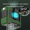 LED SOS Light Belt Clip Fan 10000mah Waist Hanging Fan Safe Portable Waist Fan  Outdoor