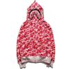 Women Bape Men Zip Up Jacket Shark Printing Hoodie Streetwear Fashion