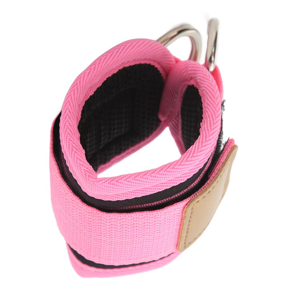 Fitness Ankle Buckle Leg Strength Trainer with Double D Rings and Rubber Straps for Men and Women