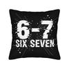 1pc, 67 Drip 67 Drip Cartoon Pattern Pillowcase, Soft Smooth Touch Short Plush Fabric, Single-Sided Printing, 45X45 Cm, Pillow Insert Not Included