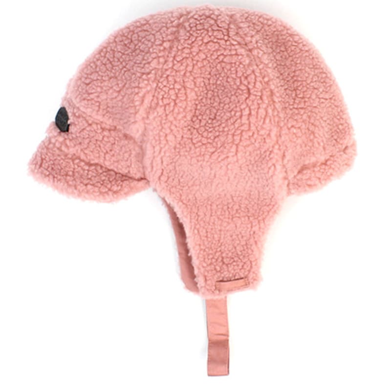 Universal Chemistry Short Brim Pink Fleece Earflap Cap Balaclava
