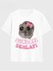 Neues schlafendes Hamster T-Shirt | Rundhals Kurzarm