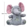 Calming Elephant Plush Baby Sound Machine Soothe Snuggle Elephant Breathing Stuffed Animal Plush To