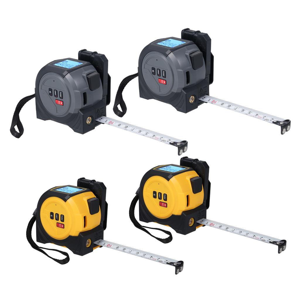 40M/60M Laser Tape Measure 3 in 1 Laser Measure Level-Meter Laser 5M Tape Measure with Pythagorean  M/ft/in Unit Conversion