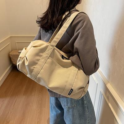 2025 Korean Version Ins New Niche Design Men's and Women's Large-capacity Trendy Shoulder Bag Simple Casual Tote Bag