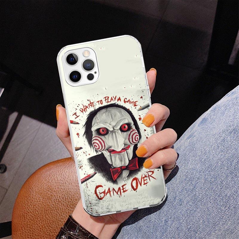 The Jigsaw Killer Horror Phone Case For iPhone 17 Air 16 Pro Max 16E 15 + 14 Plus 11 12 13 Mini 7 8 SE Gift Print Cover Fundas 1