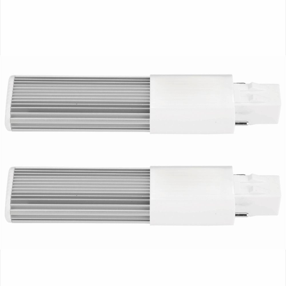 2 Pack Easy Installation G23/GX23 LED Bulb 2-Pin 4W LED Tube Bulb AC 85-265V CRI 80+ PL Retrofit Lamp Horizontal Installation