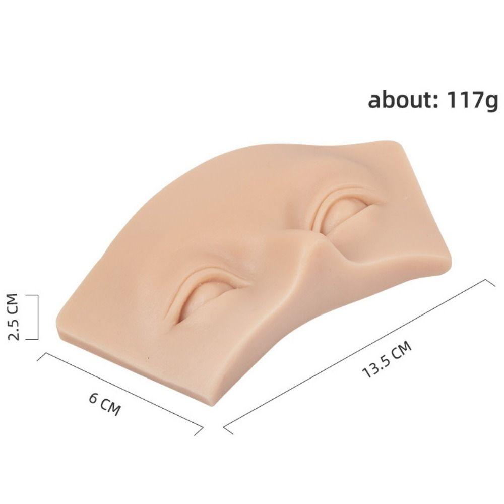 Soft 3D Lashes Extension Skin Reusable Grafted Lash Mannequin Model Face Makeup Tools