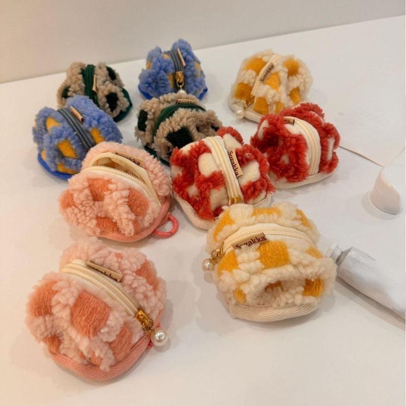 1 pezzo retrò classico auricolare borsa vintage adorabile mini peluche wireless auricolare borsa di stoccaggio