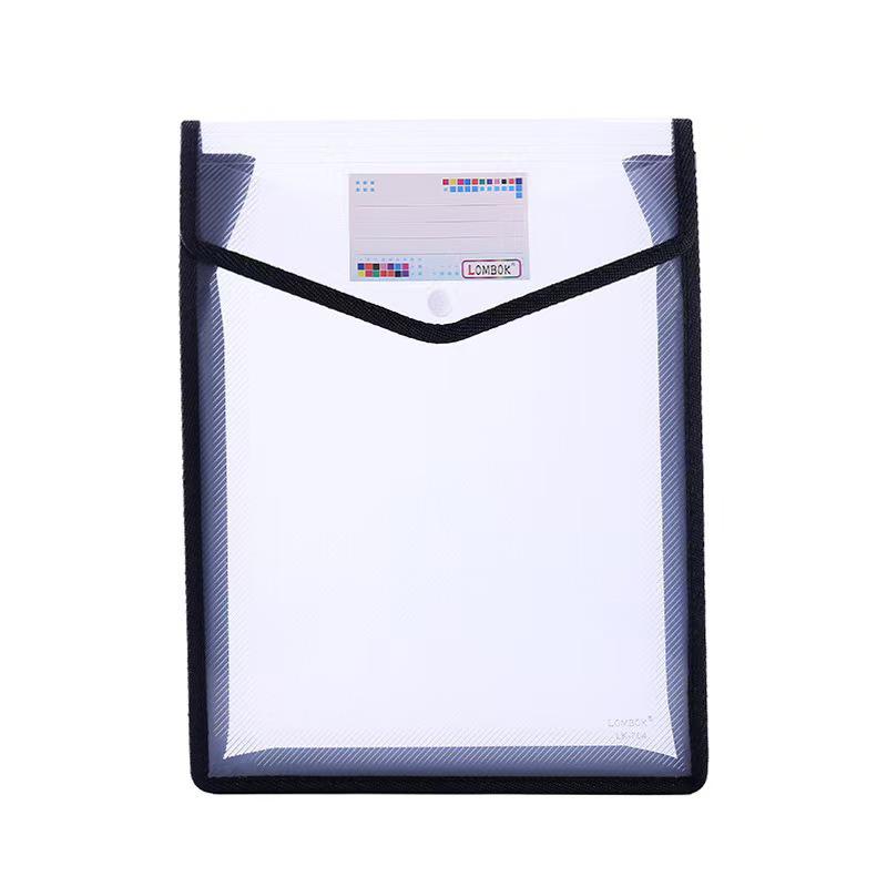 Vertical Snap Button Accordion File Bag - Large Capacity Document Organizer