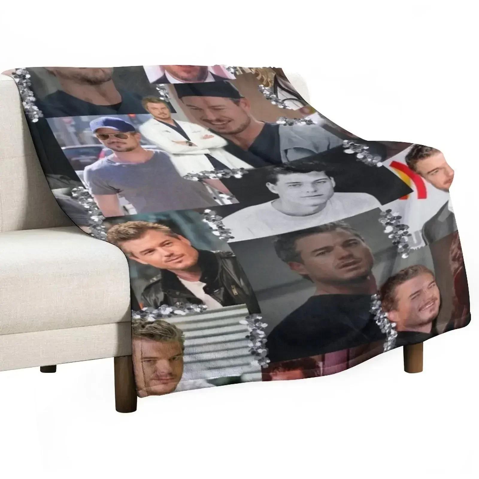 Mark Sloan Collage Throw Blanket Machine Washable Soft Warm Blanket 75X95CM