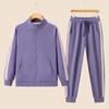 Women's 2024 Autumn Casual Sportswear Set: Long Sleeve Top & Elastic Cuff Straight-Leg Pants.